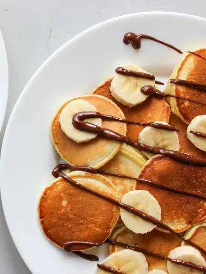 Mini Pancakes Nutella Banane