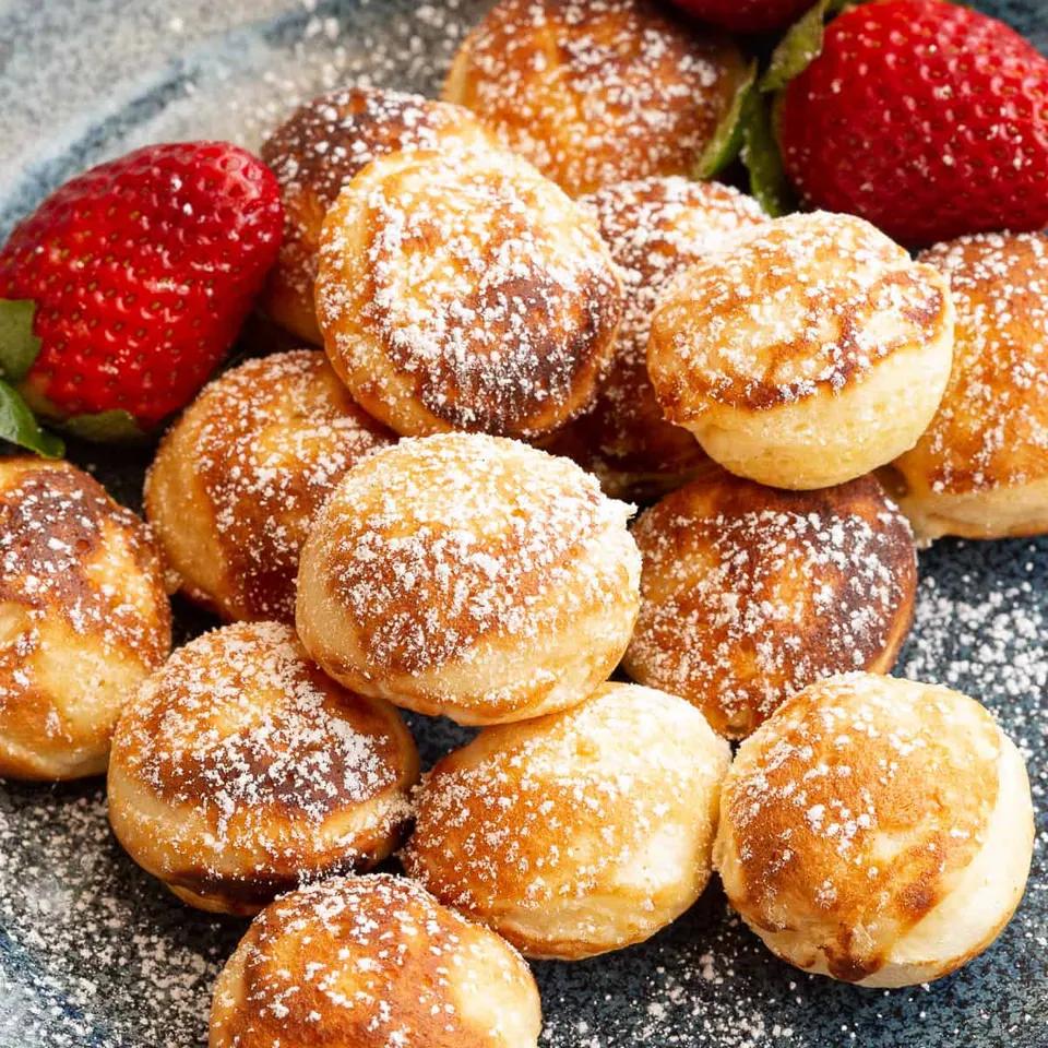 Mini Pancakes Nutella Fraise