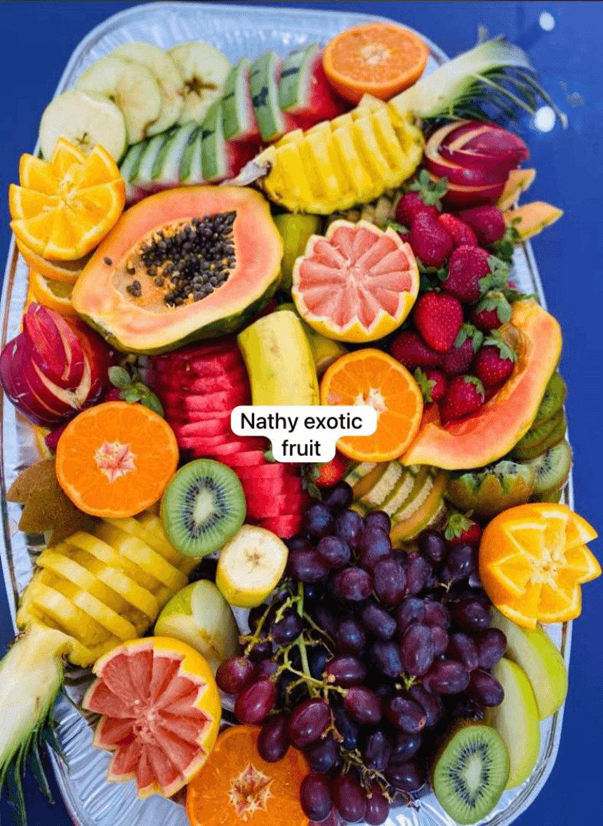 Plateau de fruits découpés