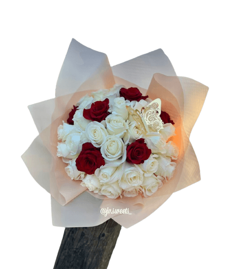 Bouquet Rouge et blanche