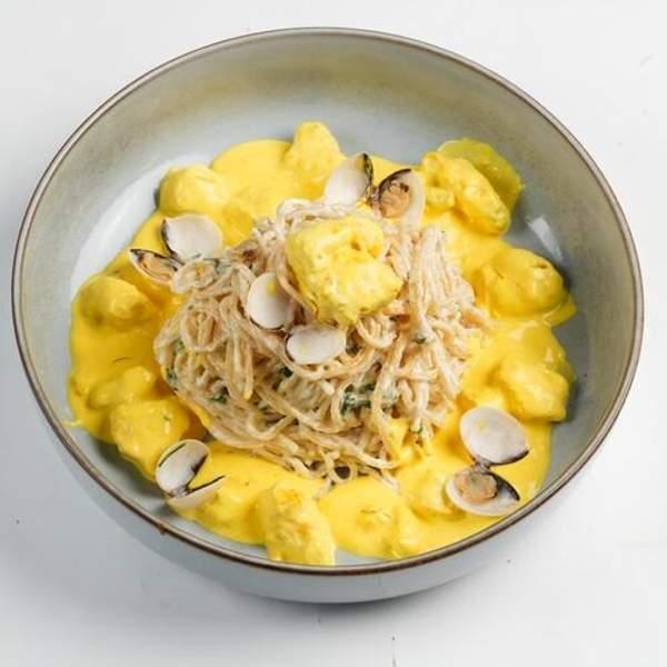 Lotte dorée au safran