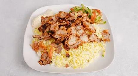 Riz Beriani Avec Shawarma Poulet
