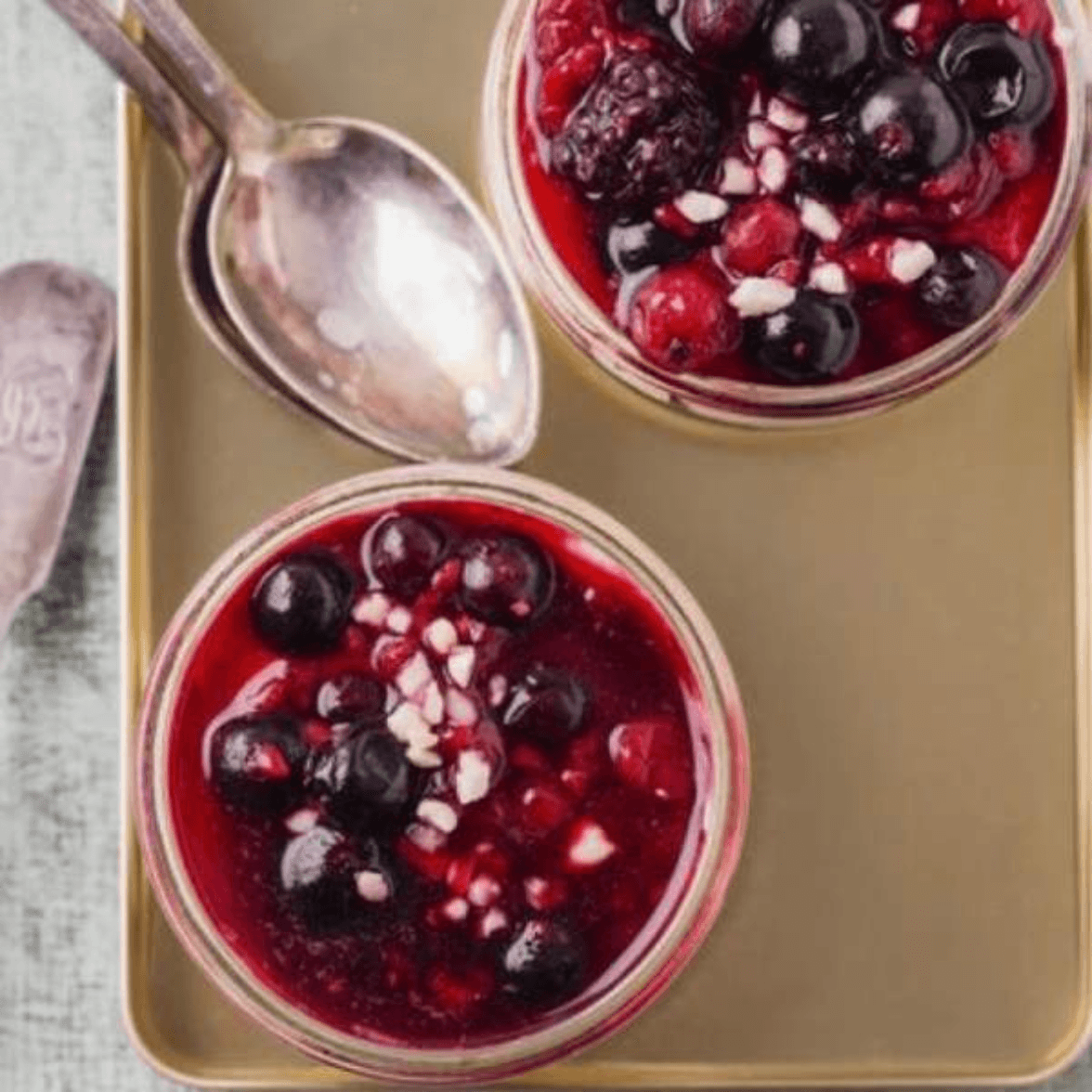 Blueberry cheesecake en pot