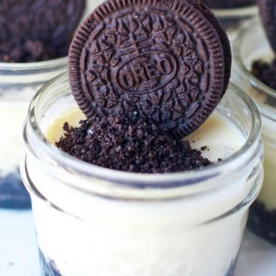 Cheesecake oreo en pot