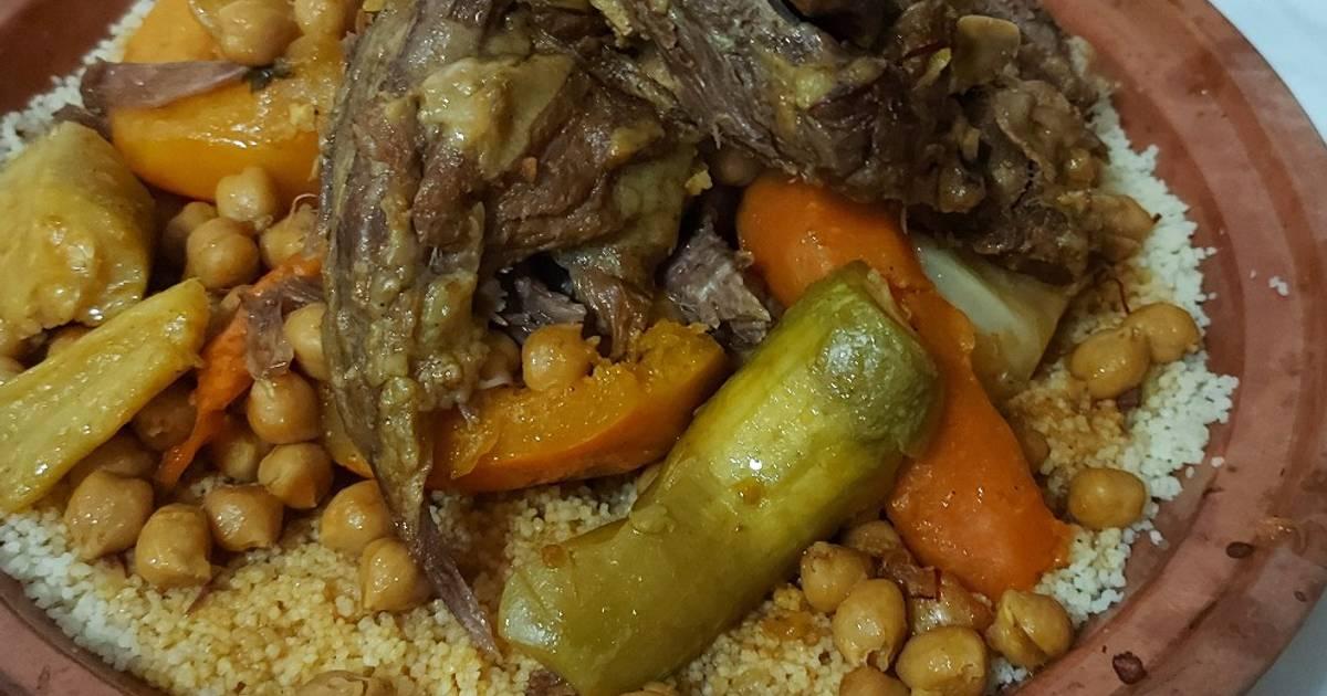 بربوشة سميد لحم خروف