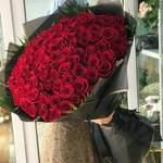 Bouquet fleur géant 100 rose