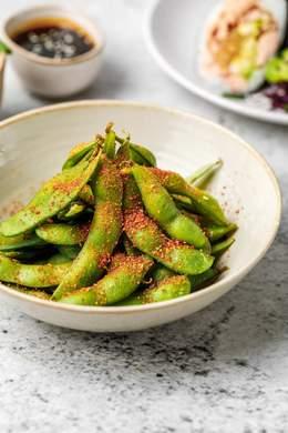 Spicy Edamame (Fève de soja épicé)