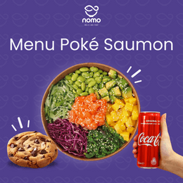 Menu Poké Saumon (Poké Saumon + Dessert au choix + Boisson au choix)