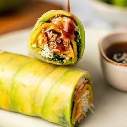 Spring Roll À Composer (Base : Vermicelles de riz marinées, choux blanc et roquette)