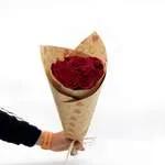 Bouquet de 5 roses rouges