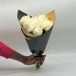 Bouquet De 7 Roses Blanches