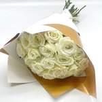 Bouquet De 25 Roses Blanches