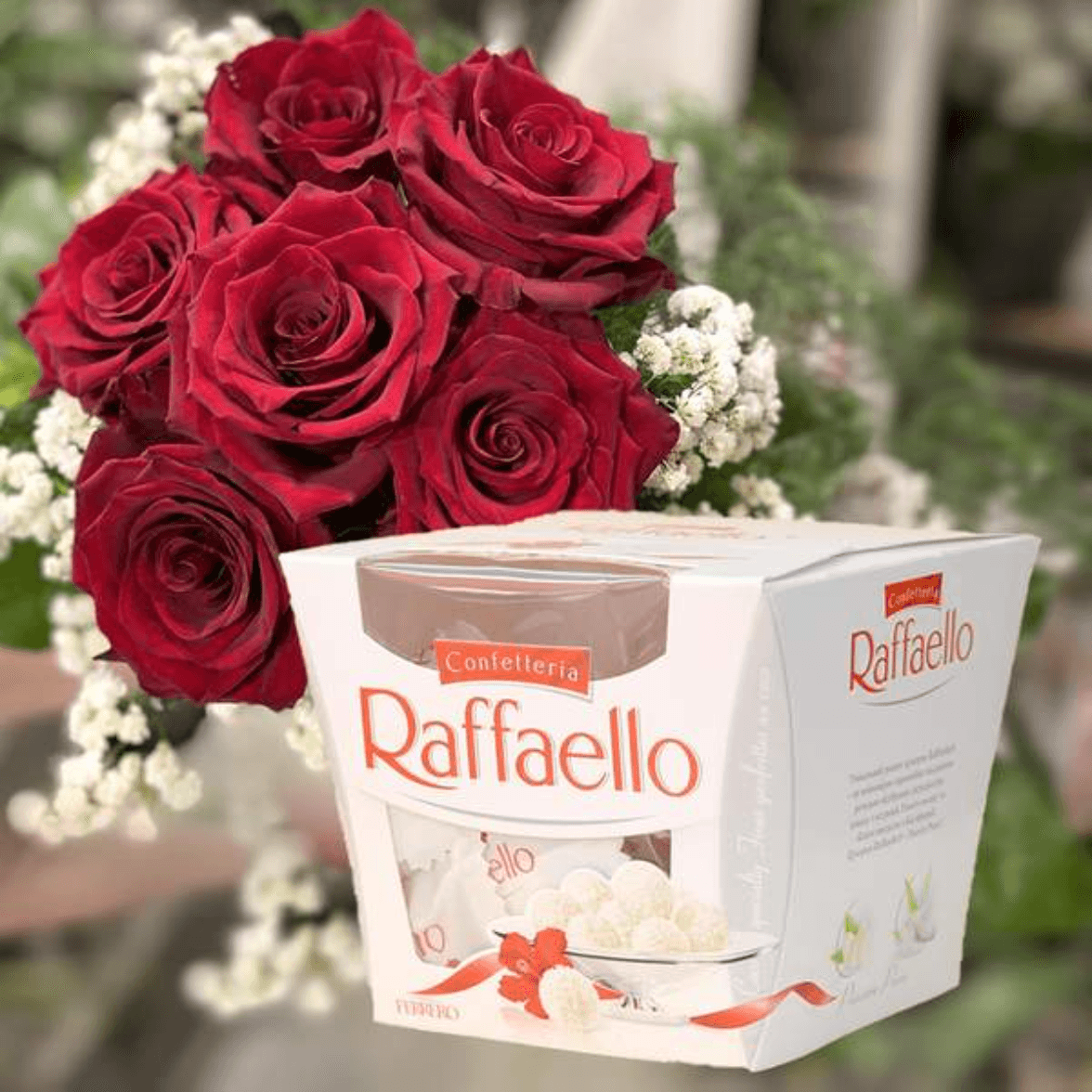 Bouquet de fleur avec chocolat