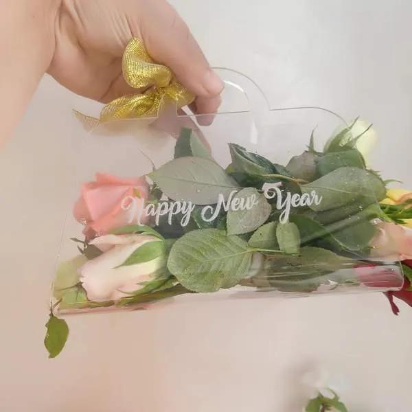 Cadeau Happy Neue year de fleurs colorées