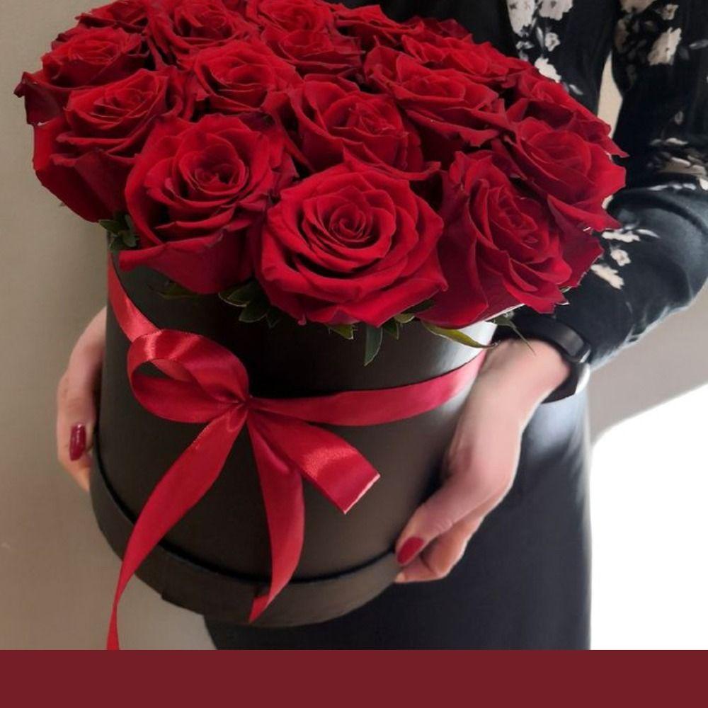 Boite de Fleurs Rouge Grand