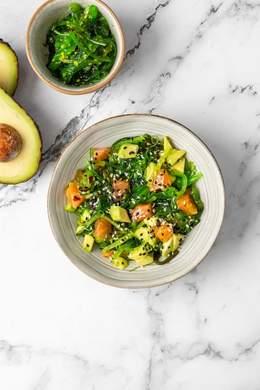 Salade Wakamé Avocat (Saumon ou Thon)