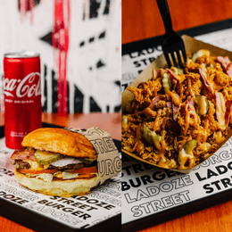 Combo Burger Cheeze & Chicken fries & boisson