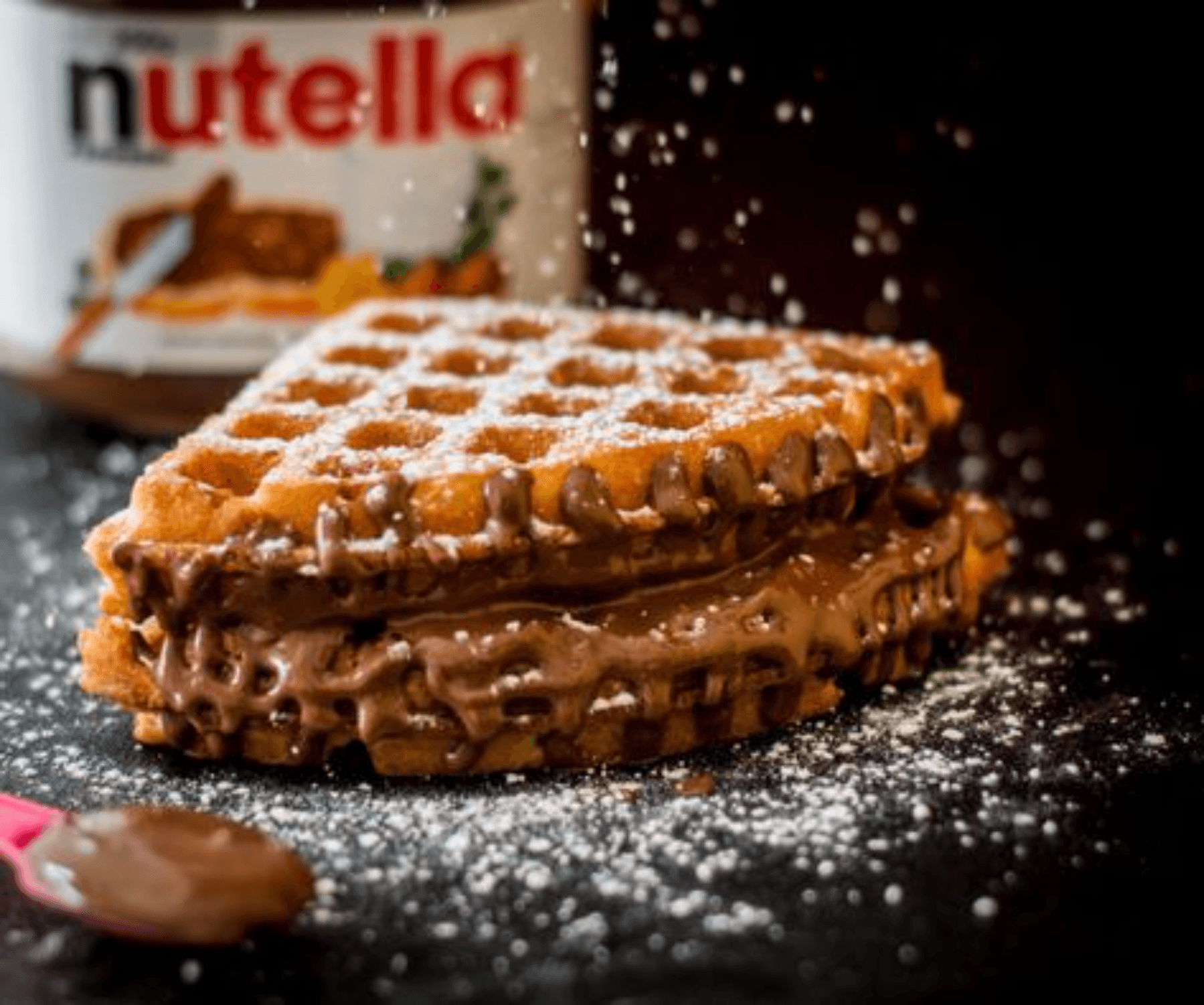 Gaufre soufflée Nutella