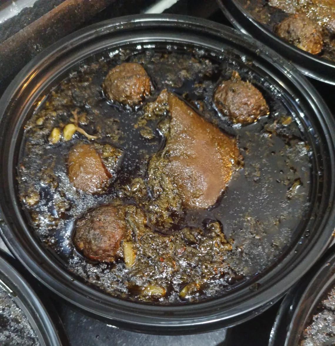 Plat Madfouna aux Boulettes et Hargma