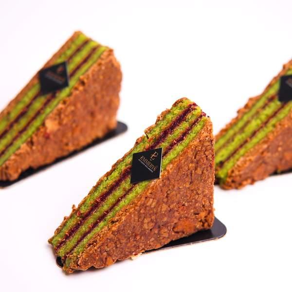 Cake pistache framboise