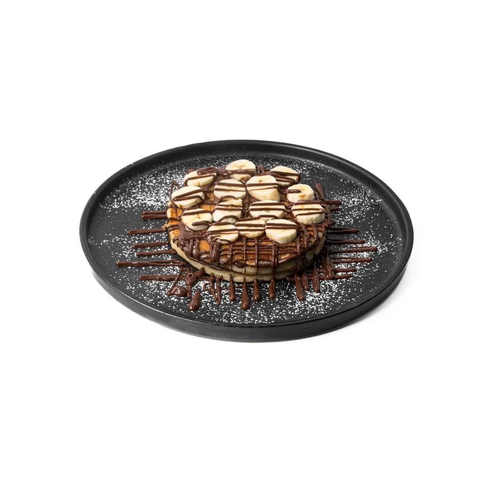 Pancakes Nutella Banane Boule de glace vanille