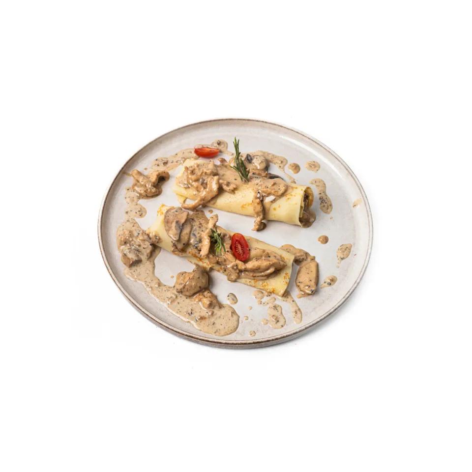 Crêpes Au Poulet & Champignons