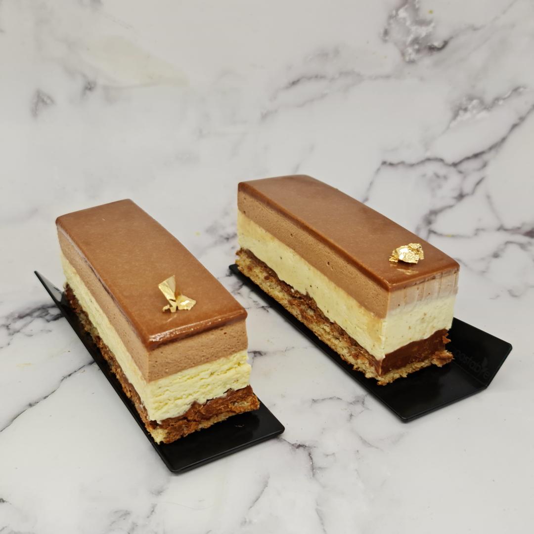 Tranche Mousse Chocolat Caramel