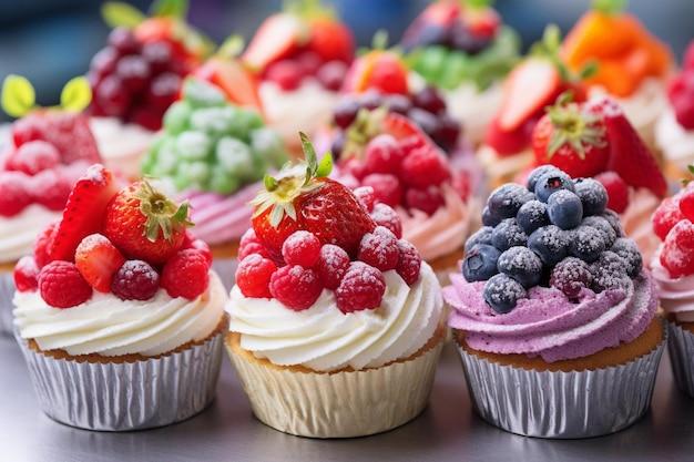 Cupcake Fruits Rouges