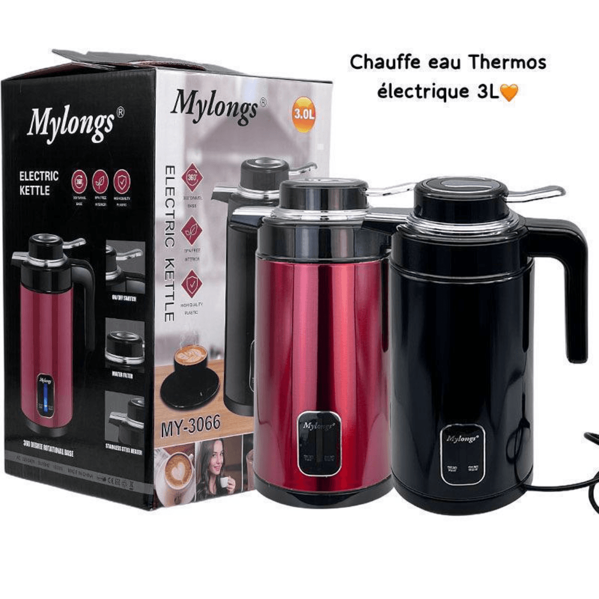 Chauffe Eau Thermos 3Litres