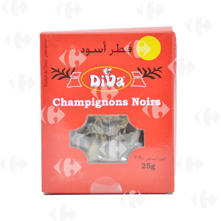 Champignon Noire en Boite Diva 25g.