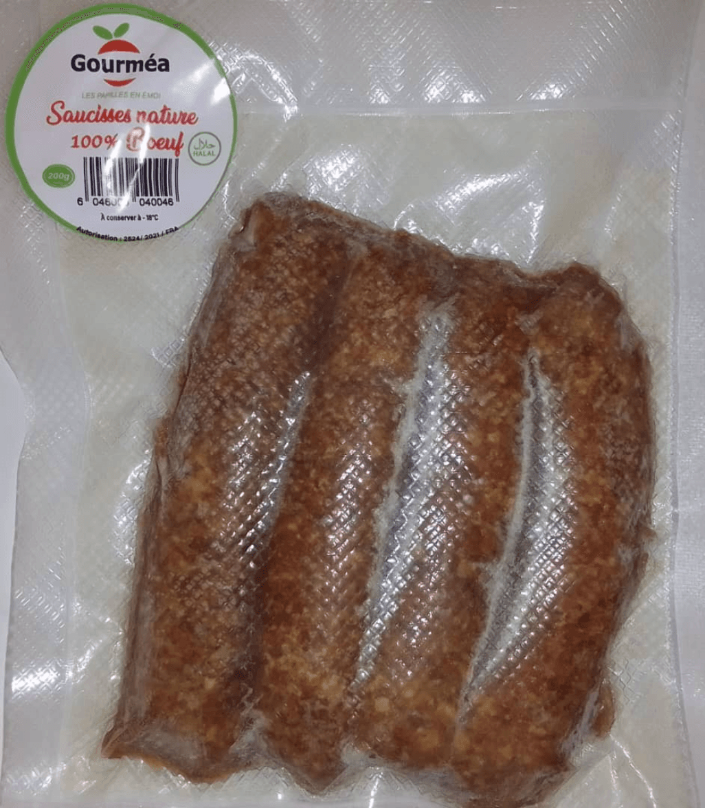 Saucisses maison nature (100% bœuf)