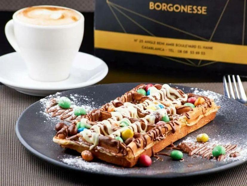 Gaufres Nutella M & m's