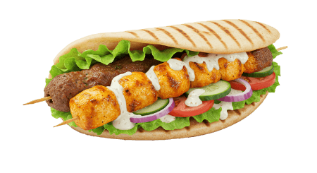 Sandwich Chich Mixte (2 brochettes)