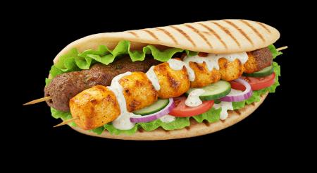Sandwich Chich Mixte (2 brochettes)
