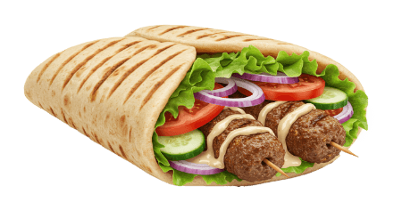 Sandwich Chich Viande (2 brochettes)