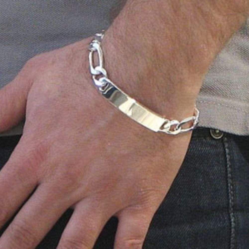 Gourmette Bracelet en Acier Homme - Medium
