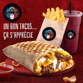 Tacos Chicken Crispy + Frites + Boisson à 49 DH