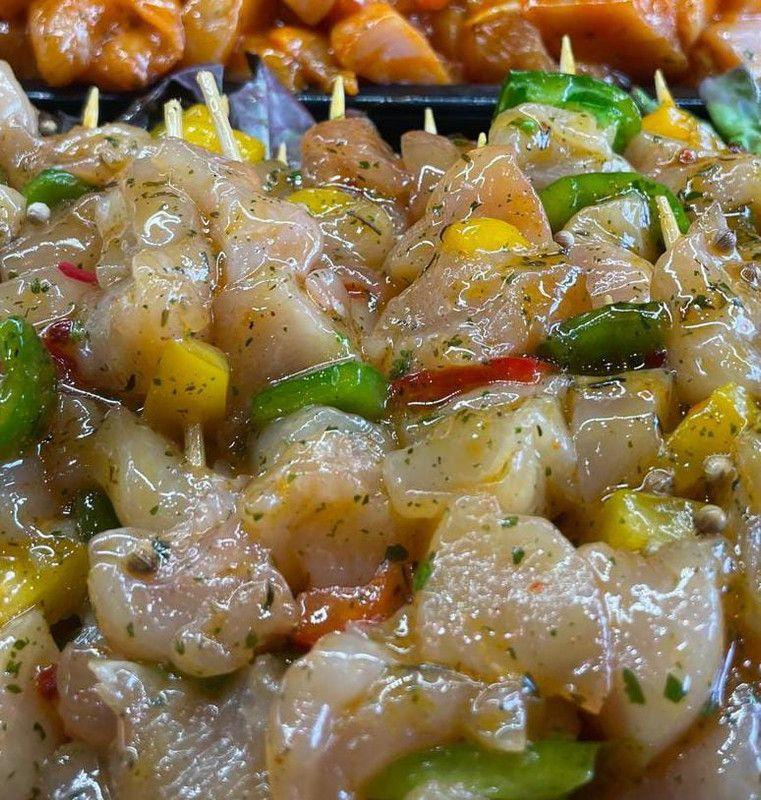 Brochette De Poulet Mariné