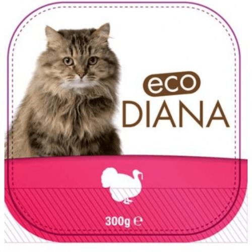 Eco diana patte en barquette dinde pour chat 300g