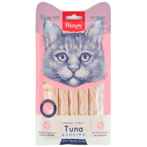 WANPY LICKABLE TREAT TUNA & SHRIMP FOR CAT