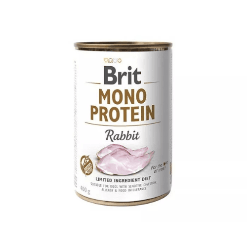 BRIT Mono Protein Rabbit - wet dog food - 400g