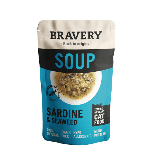 bravery soup sardine and seaweed