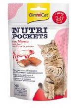Gimcat Nutri Pockets With Beef 60gr