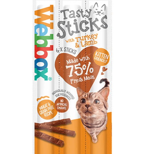 Webbox Cats Delight Sticks Turkey & Lamb 6 Sticks