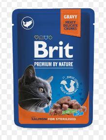 Brit Premium Cat Pouches Sterilised Salmon 100 G