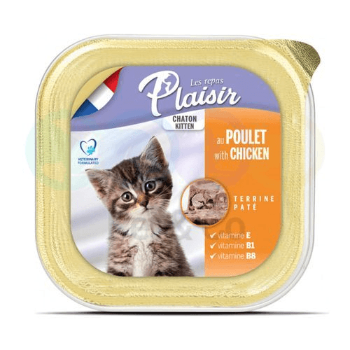 Plaisir Pâté pour Chatons au Poulet 100g