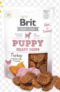 Brit Jerky Puppy-turkey Meaty Coins 80g