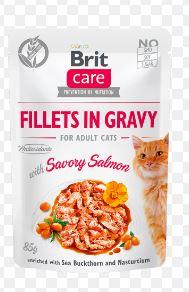 Brit Care Cat Fillets In Gravy With Savory Salmon 85 G