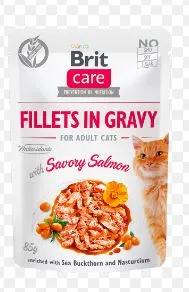 Brit Care Cat Fillets In Gravy With Savory Salmon 85 G