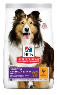 Sensitive Stomach & Skin Medium Adult Ckn 14kg